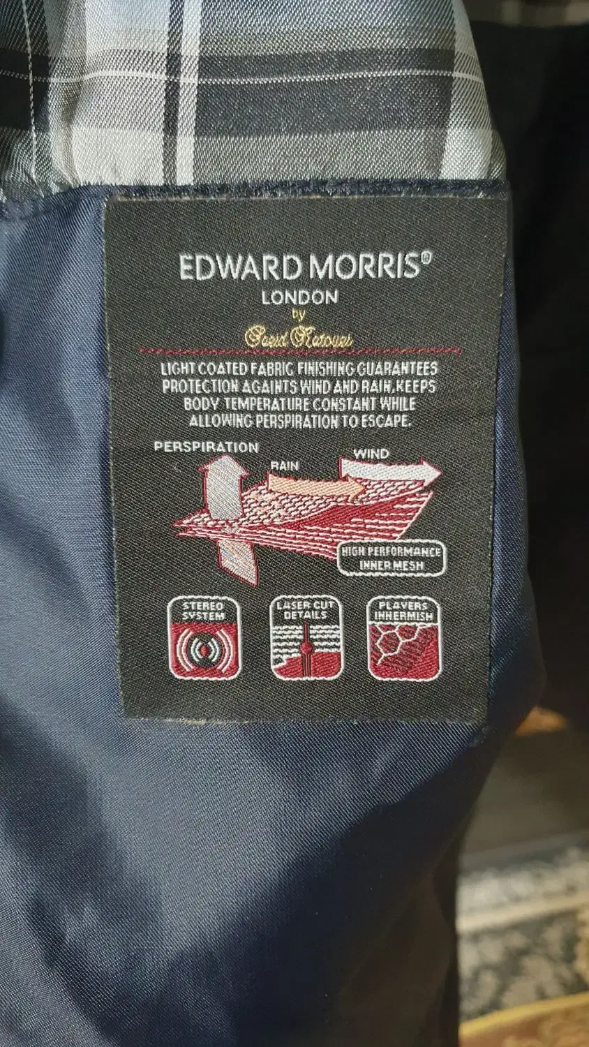 بارانی مردانه برند ادوارد موریس ساخت انگلیس(لندن)|لباس|لاهیجان, گلستان|دیوار