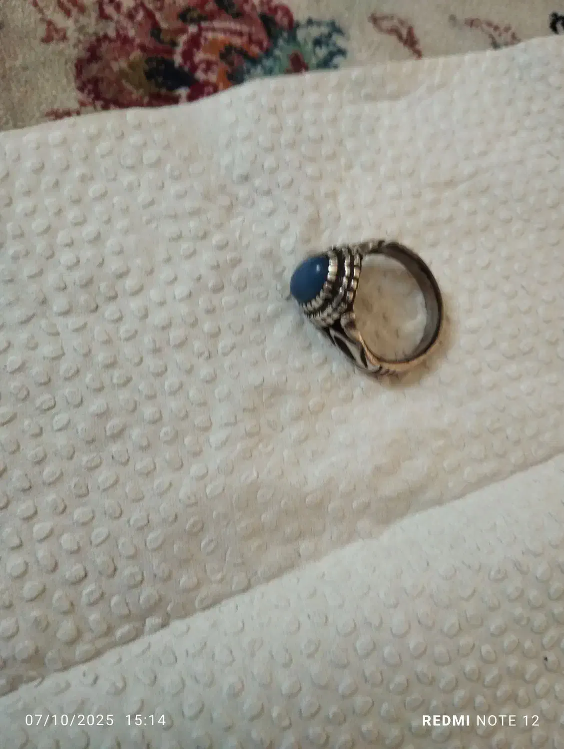 انگشتر نقره نگین آبی|جواهرات|فردیس, شهرک وحدت|دیوار