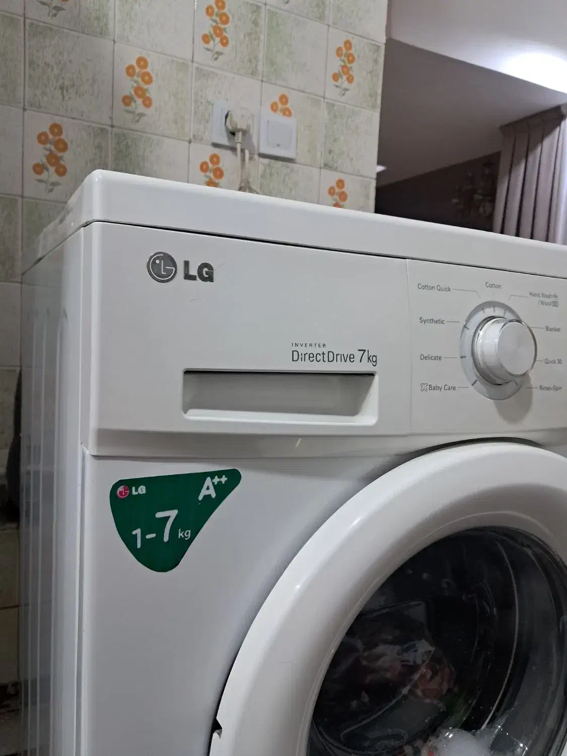 لباسشویی ۷ کیلو  ال جی گیربکسی مناسب جهیزیه|ماشین لباسشویی و خشک‌کن لباس|مشهد, چهارچشمه|دیوار