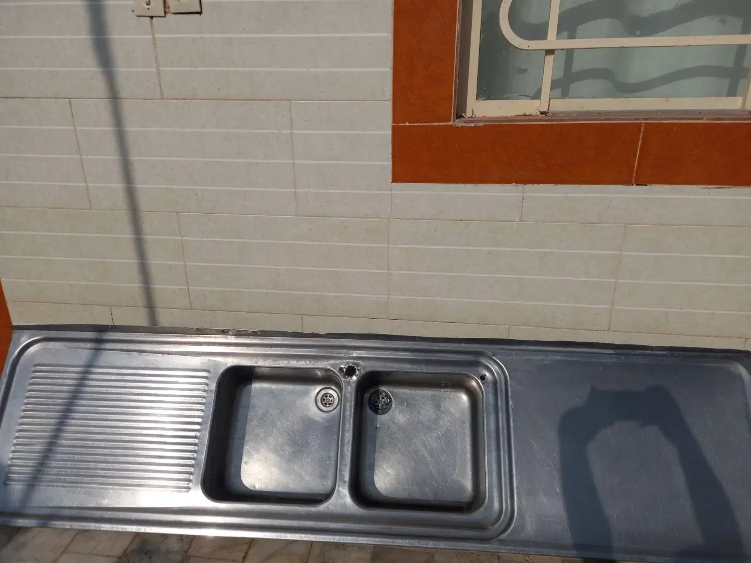 سینک ظرفشویی بزرگ ۲ متری ۵۰ سانتی|مصالح و تجهیزات ساختمان|بردسکن, |دیوار