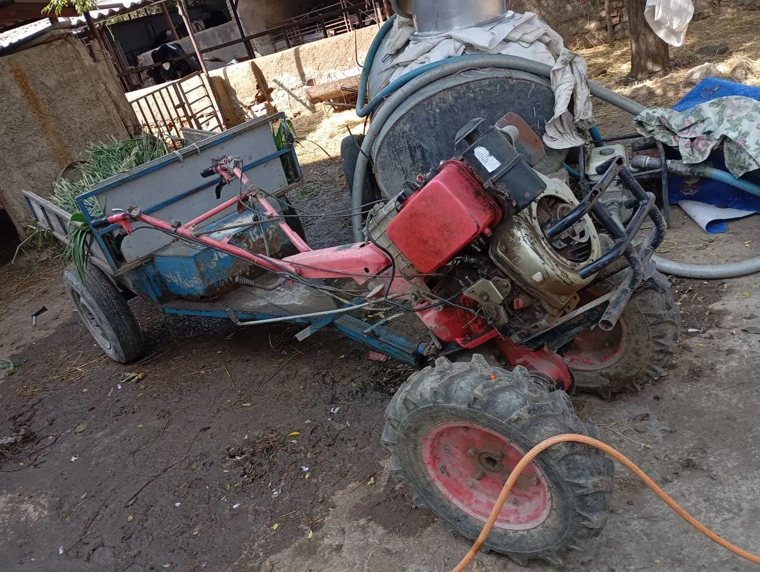 شخم زدن و کاشت زمین کشاورزی باغی با تیلر|خدمات باغبانی و درختکاری|گرگان, |دیوار