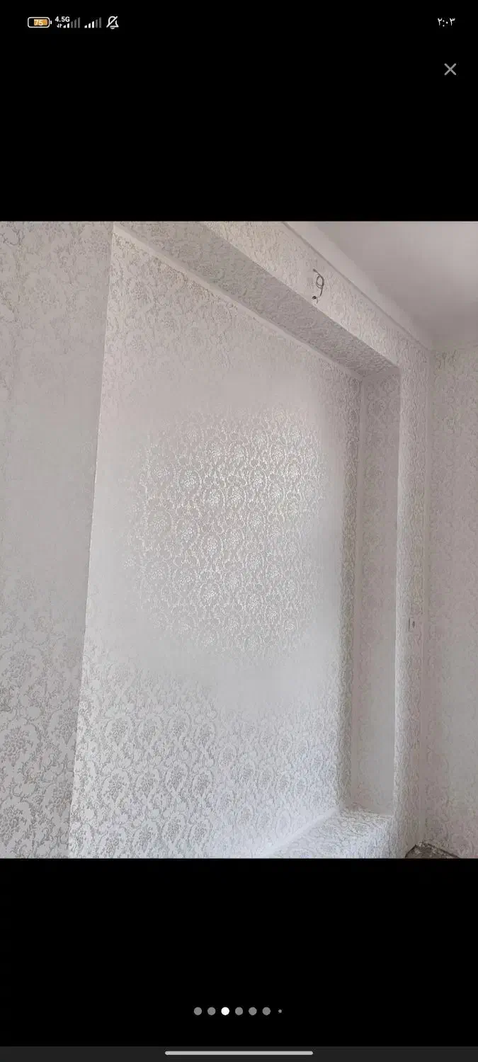 طرح کاغذ دیواری و رنگ پلاستیکی.|خدمات پیشه و مهارت|بستان آباد, |دیوار