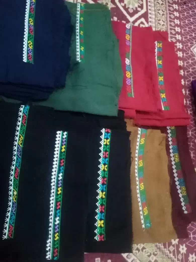 نقش دوزی  یقه و شلوار و کلاه هرنقش وطرح درخواستی|لوازم خیاطی و بافتنی|گنبد کاووس, |دیوار