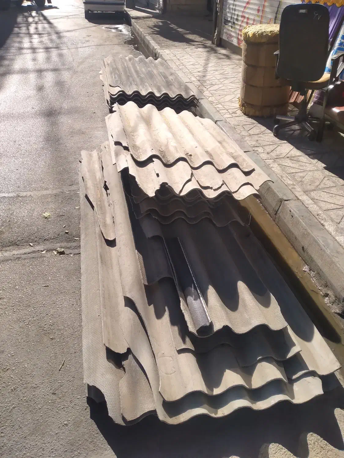 ایرانیت سیمانی تعداد محدود زمان محدود قیمت مناسب|مصالح و تجهیزات ساختمان|مشهد, کشف|دیوار