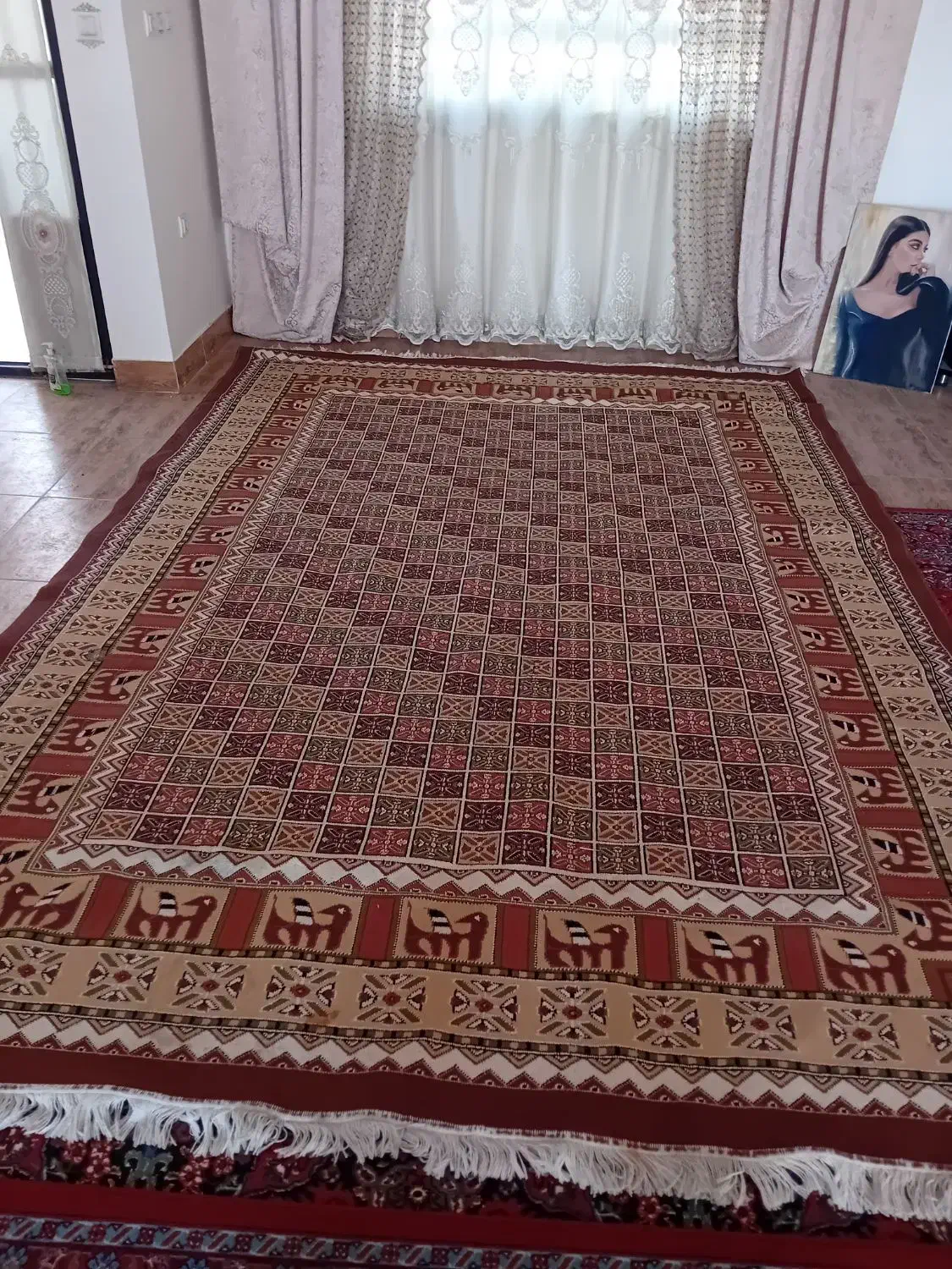 گلیم فرش9متری|گلیم، جاجیم، گبه|دوگنبدان, |دیوار