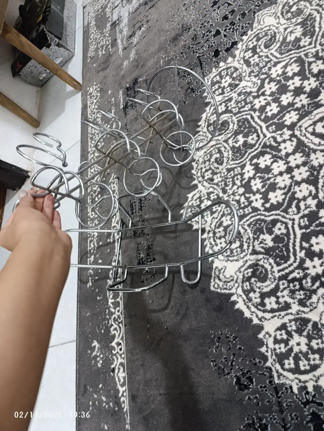 استند استیل جا لیوانی جا قابلمه ای و جا تخم مرغی|آب‌چکان و نظم‌دهنده ظروف|مشهد, خواجه ربیع|دیوار