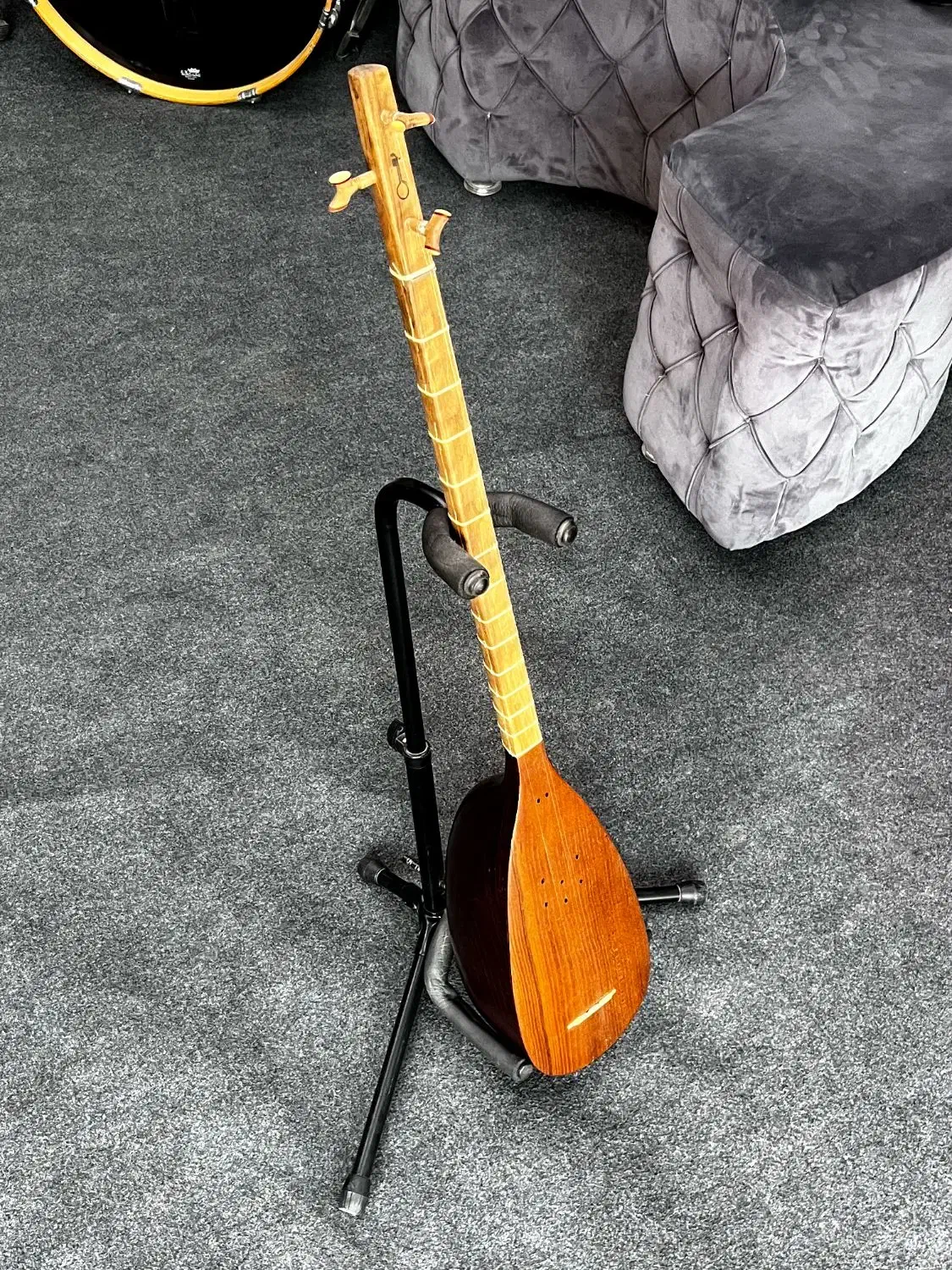 تنبور کاسه یک تیکه سه مهر قاسمی|سازهای سنتی|شهریار, شهریار|دیوار