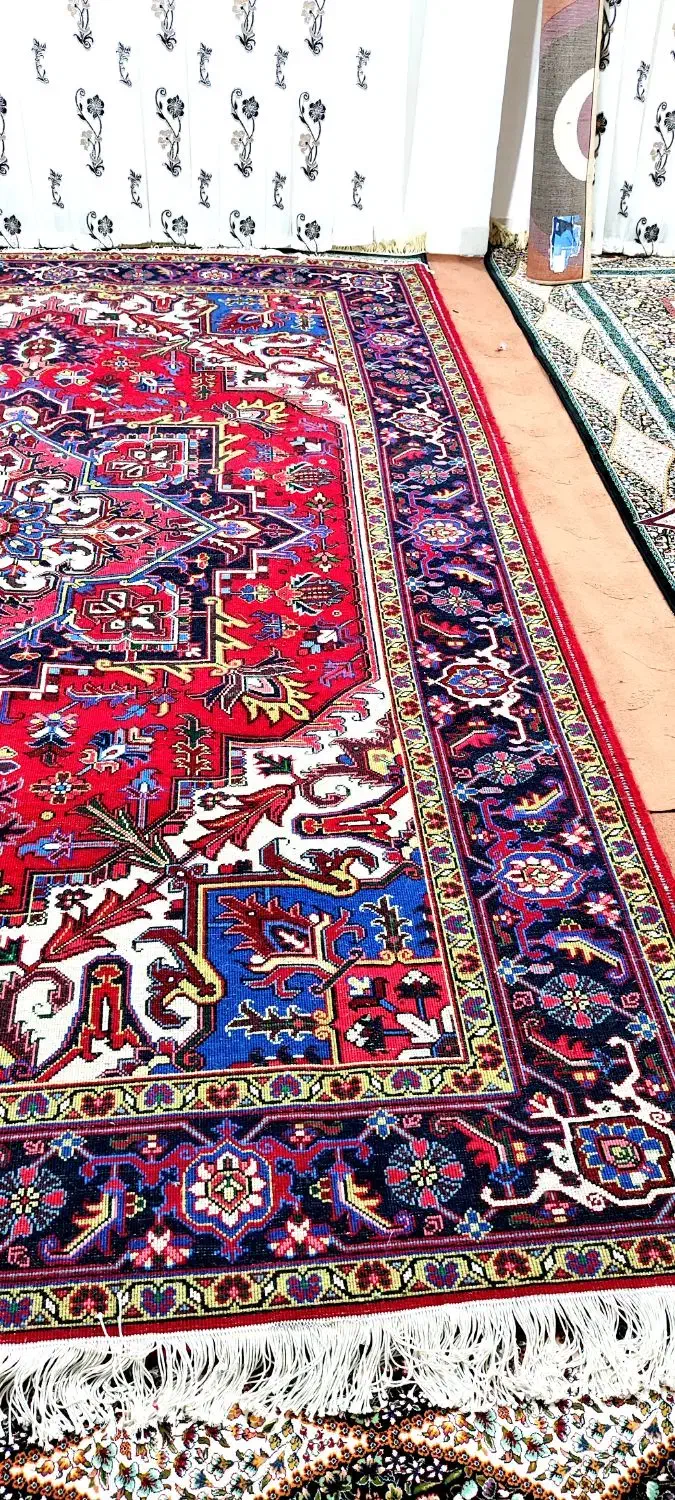 فرش هریس نقشه اسماعیل بی ۹ متری|فرش|باسمنج, |دیوار