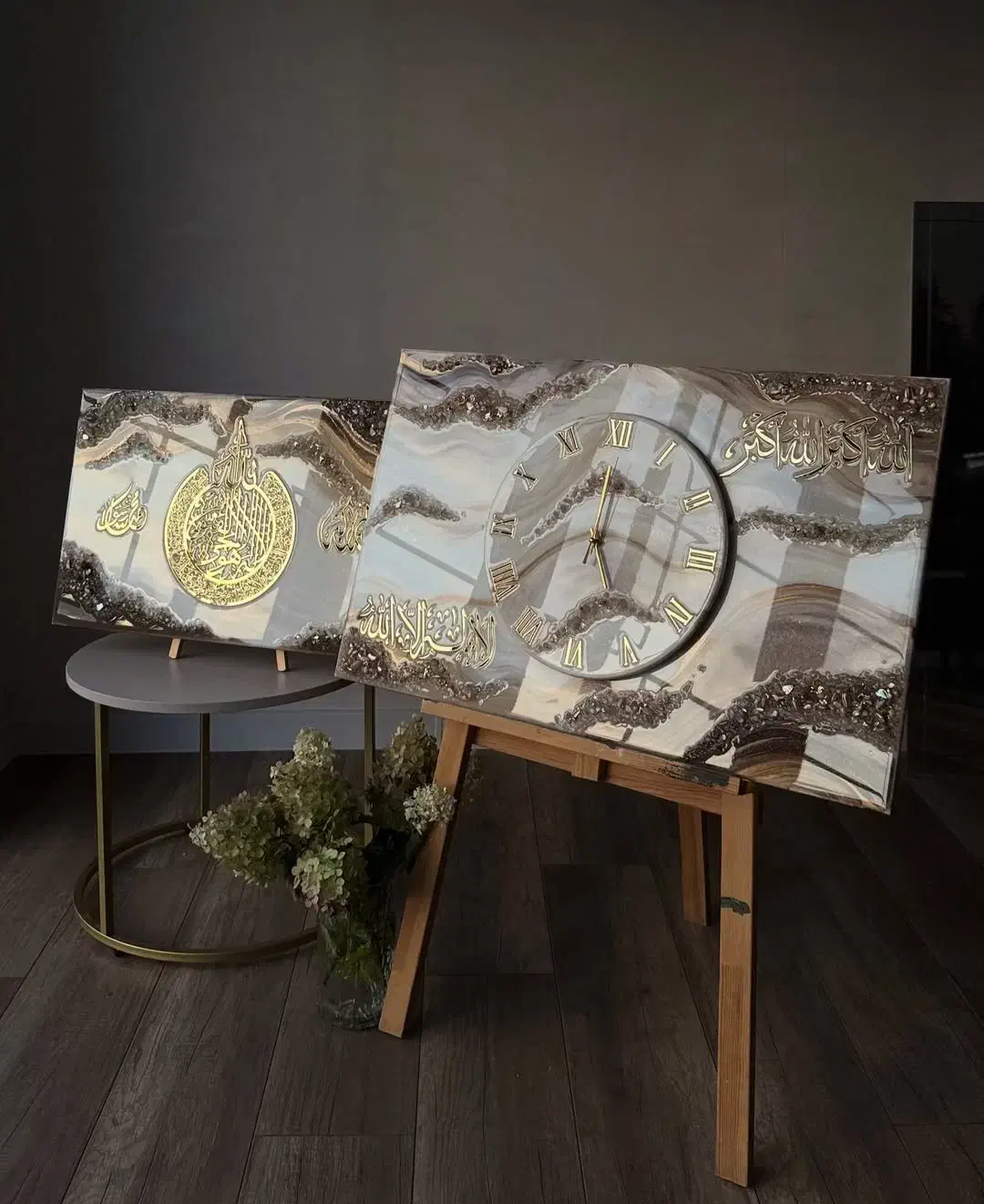 تابلو وساعت رزین|ساعت دیواری و تزئینی|قم, عمار یاسر|دیوار