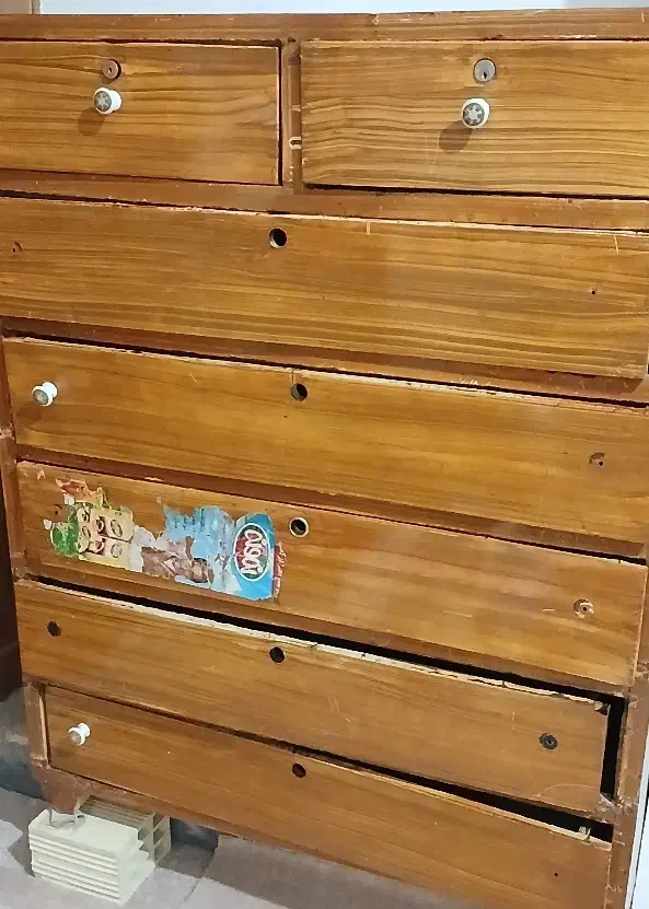 دراور آهنی هفت کشویی|جاکفشی، کمد، دراور|ایذه, |دیوار