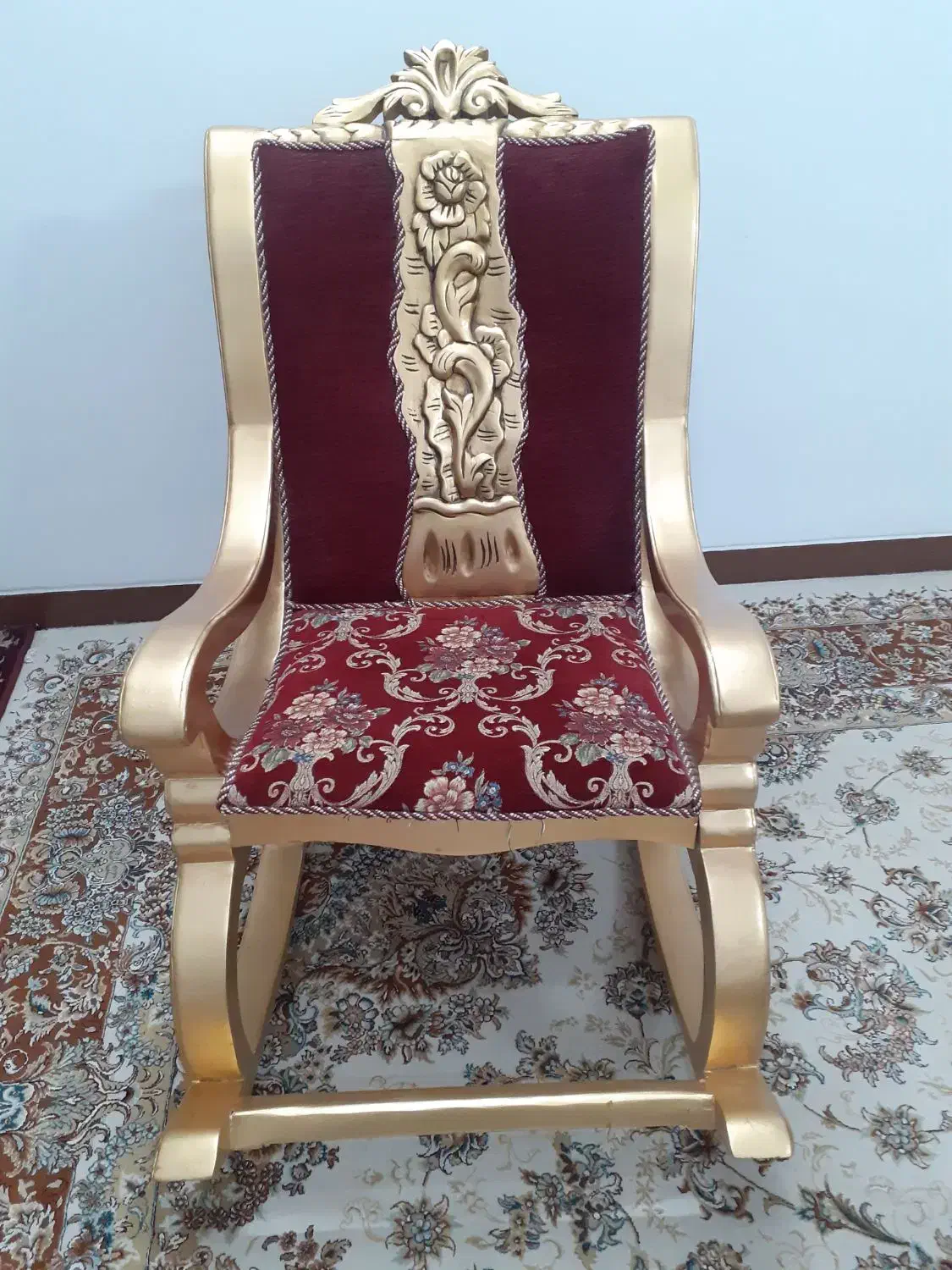 فروش صندلی مادربزرگ سفارشی چوب راش|صندلی و نیمکت|برخوار, |دیوار