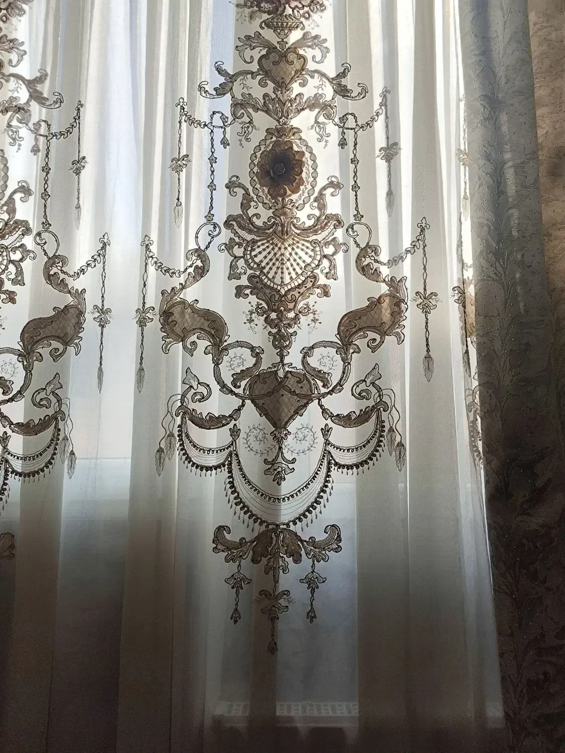 ۲ عدد پرده ی ترک وارداتی|پرده، رانر، رومیزی|تهران, امیریه|دیوار