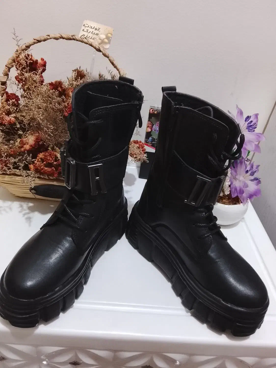 بوت مشکی تمیز وشیک|کیف، کفش، کمربند|بوشهر, |دیوار