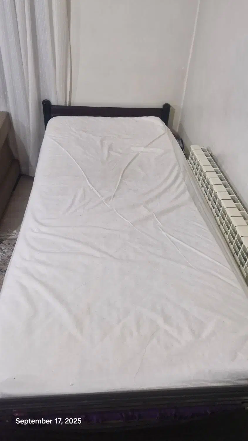 تخت خواب ۲ طبقه با تشک|تخت و سرویس خواب|ری, فیروزآبادی|دیوار