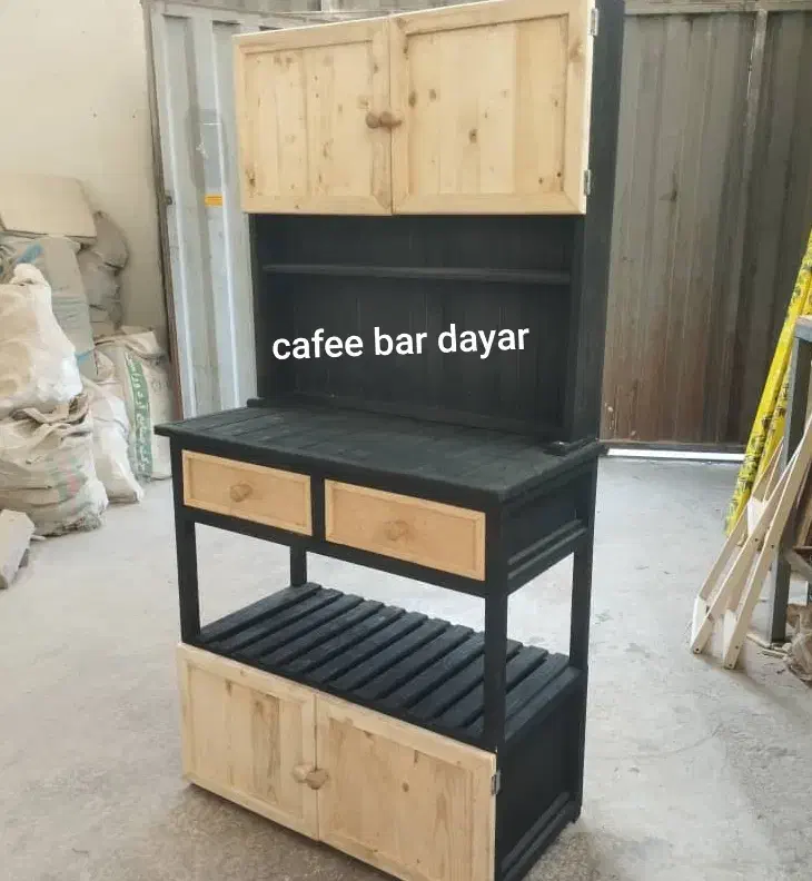 میز کافی شلف بار قهوه ساز cafeebar دو رنگ|بوفه، ویترین، کنسول|خاوران, |دیوار