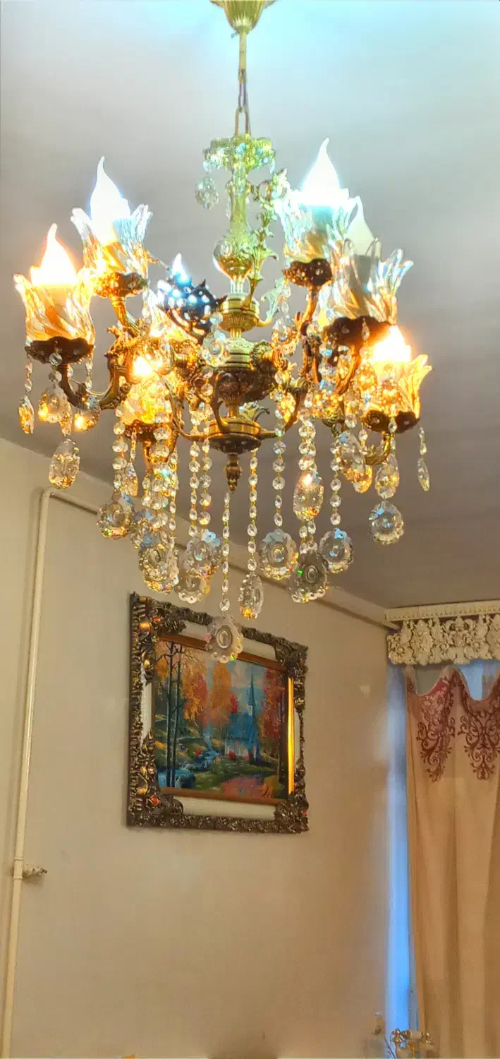 فروش لوستر برنز|لوستر و چراغ آویز|تاکستان, |دیوار