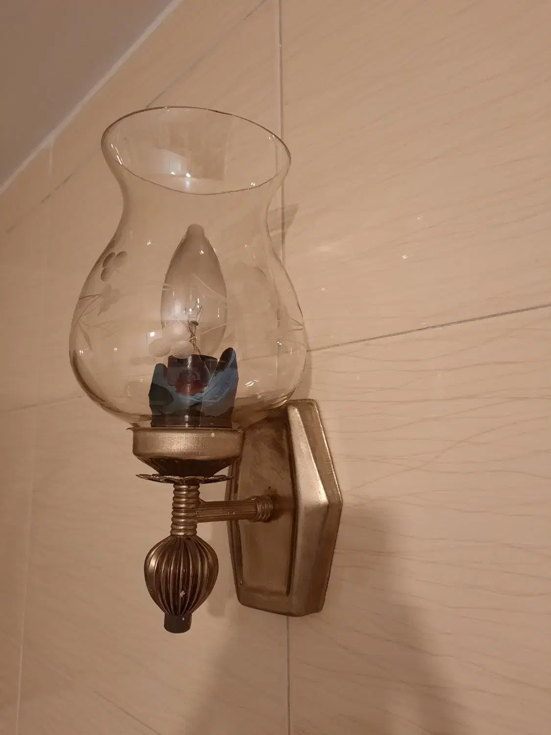 لاله شیشه ای لوستر|لوستر و چراغ آویز|تبریز, |دیوار