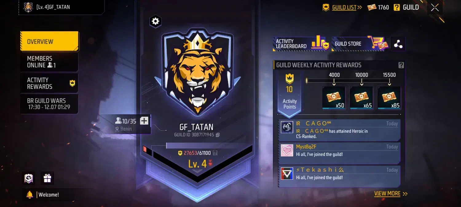 گیلد فری فایر|کنسول، بازی ویدئویی و آنلاین|صابری, |دیوار