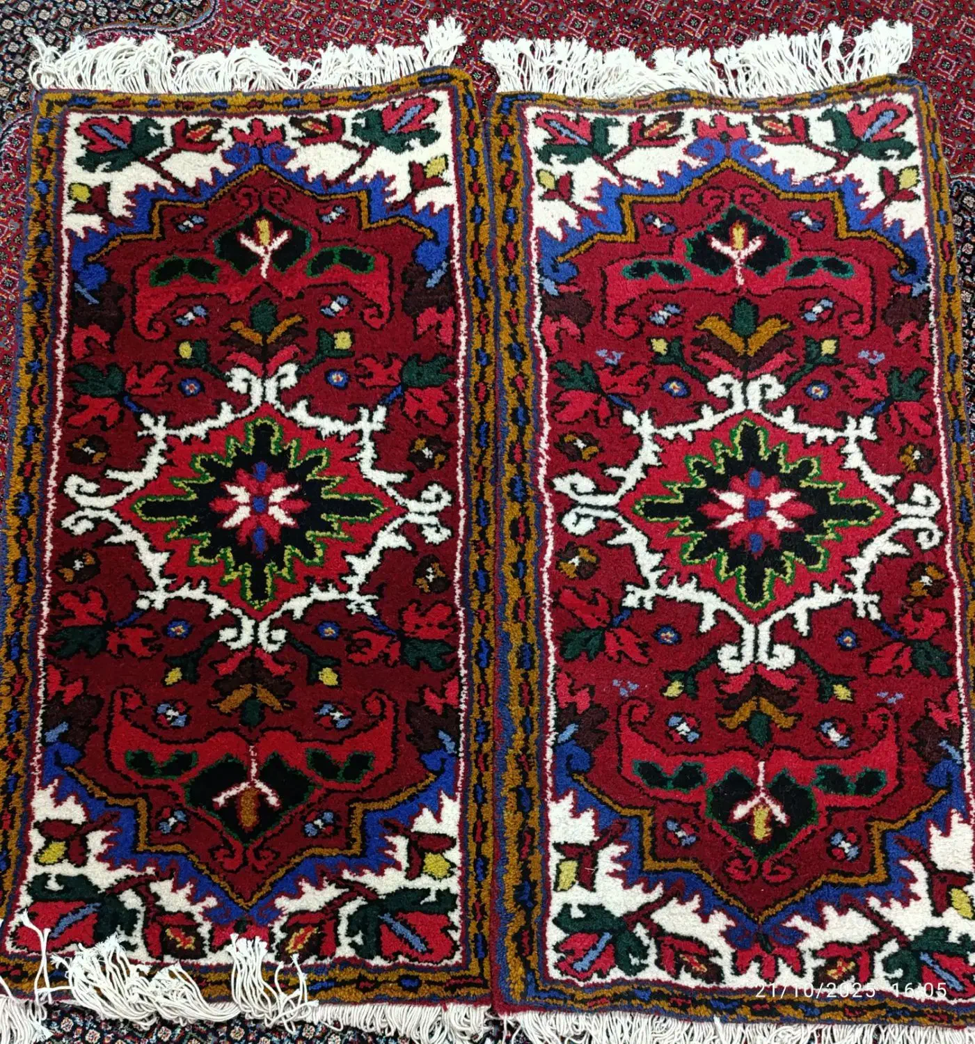 یک جفت فرش یک متری|فرش|اهر, |دیوار