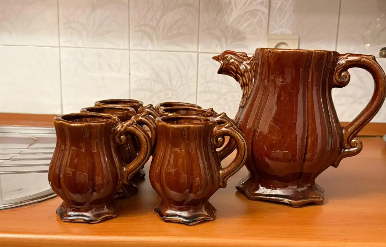 دکوری و پارچ لیوان سفالی|ظروف سرو و پذیرایی|ارومیه, |دیوار