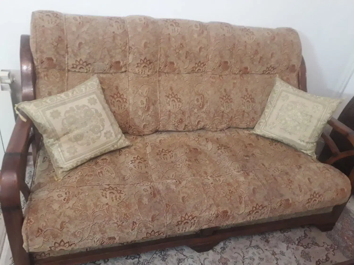 مبل آمریکایی تمیزو سالم ۷ نفره|مبلمان خانگی و میز عسلی|خرمدره, |دیوار