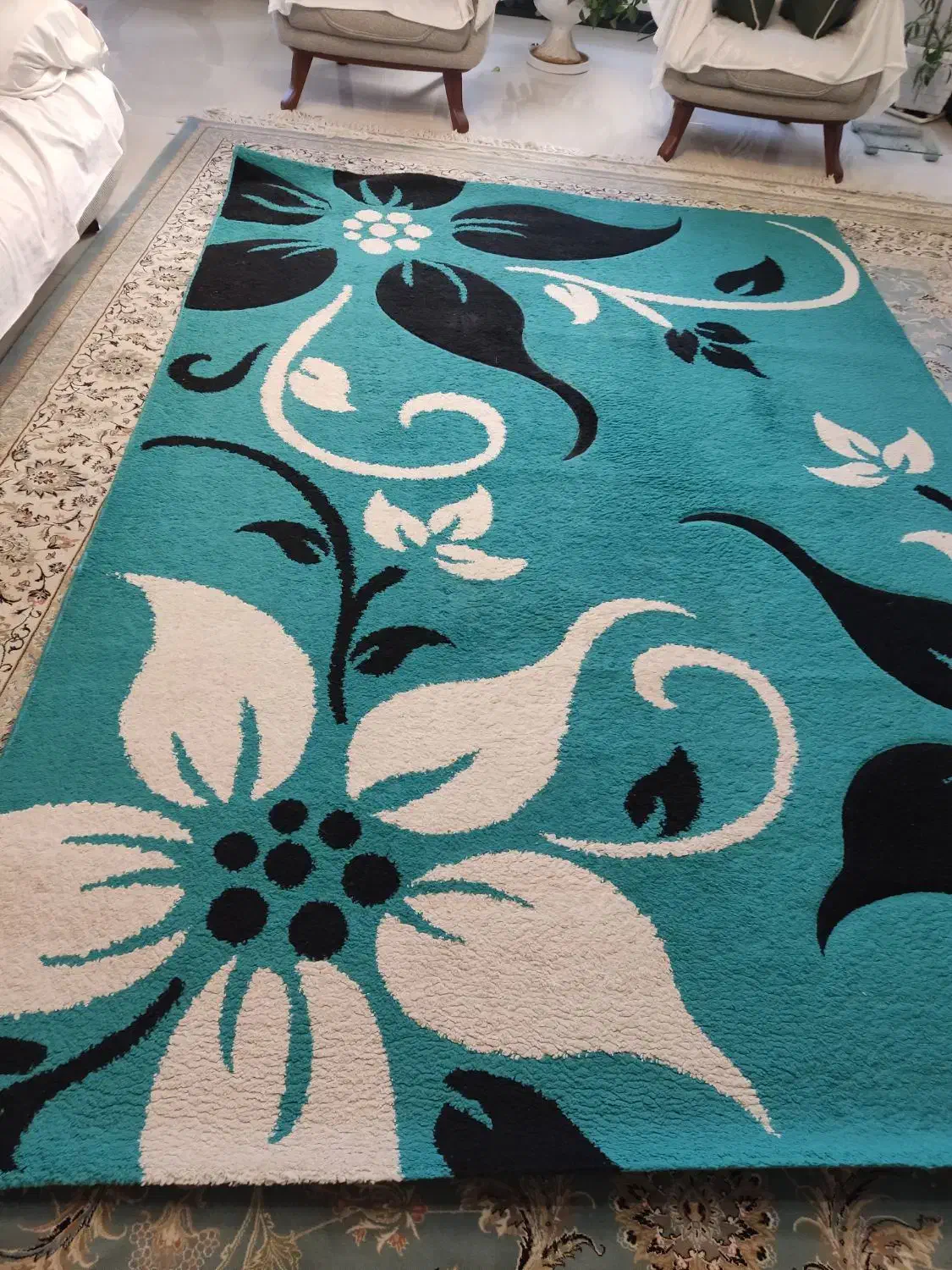 گلیم فرش شش متری|گلیم، جاجیم، گبه|آمل, |دیوار