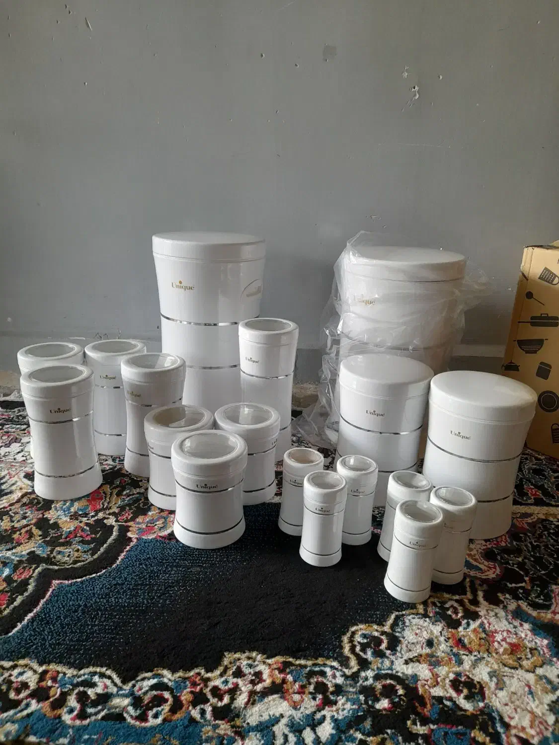 سرویس آشپزخانه یونیک کمرباریک ۱۸پارچه|ظروف نگهدارنده، پلاستیکی، یکبارمصرف|اندیمشک, |دیوار