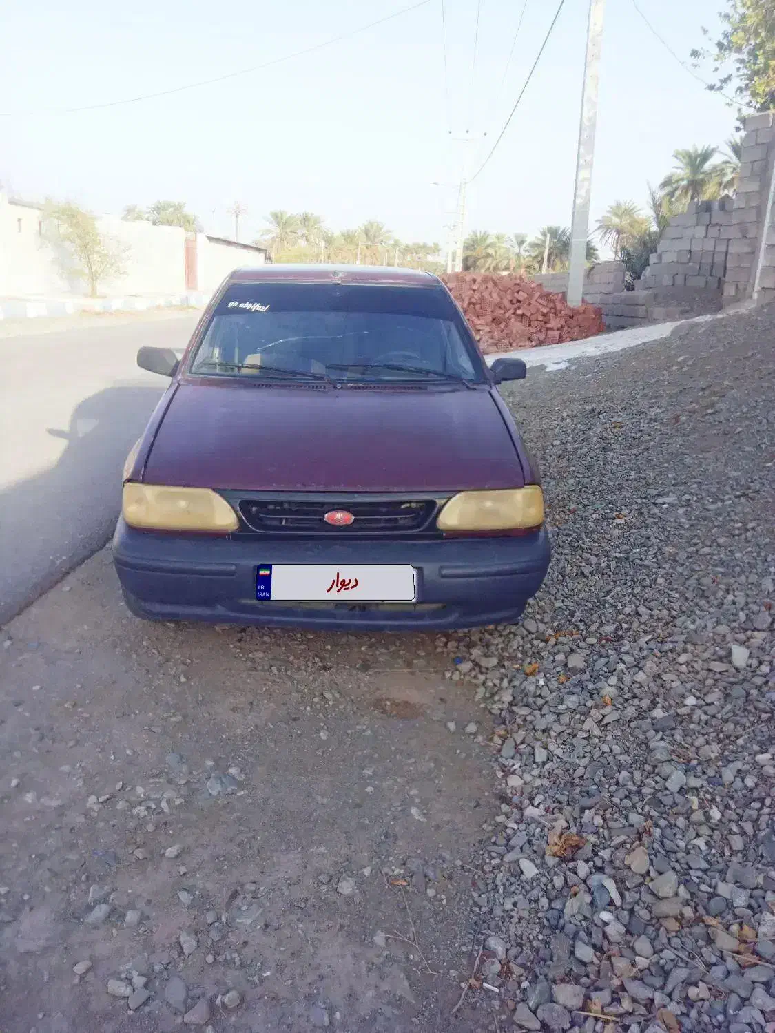 پراید مدل ۸۴ عنابی خوش رکاب|خودرو سواری و وانت|دلگان, |دیوار