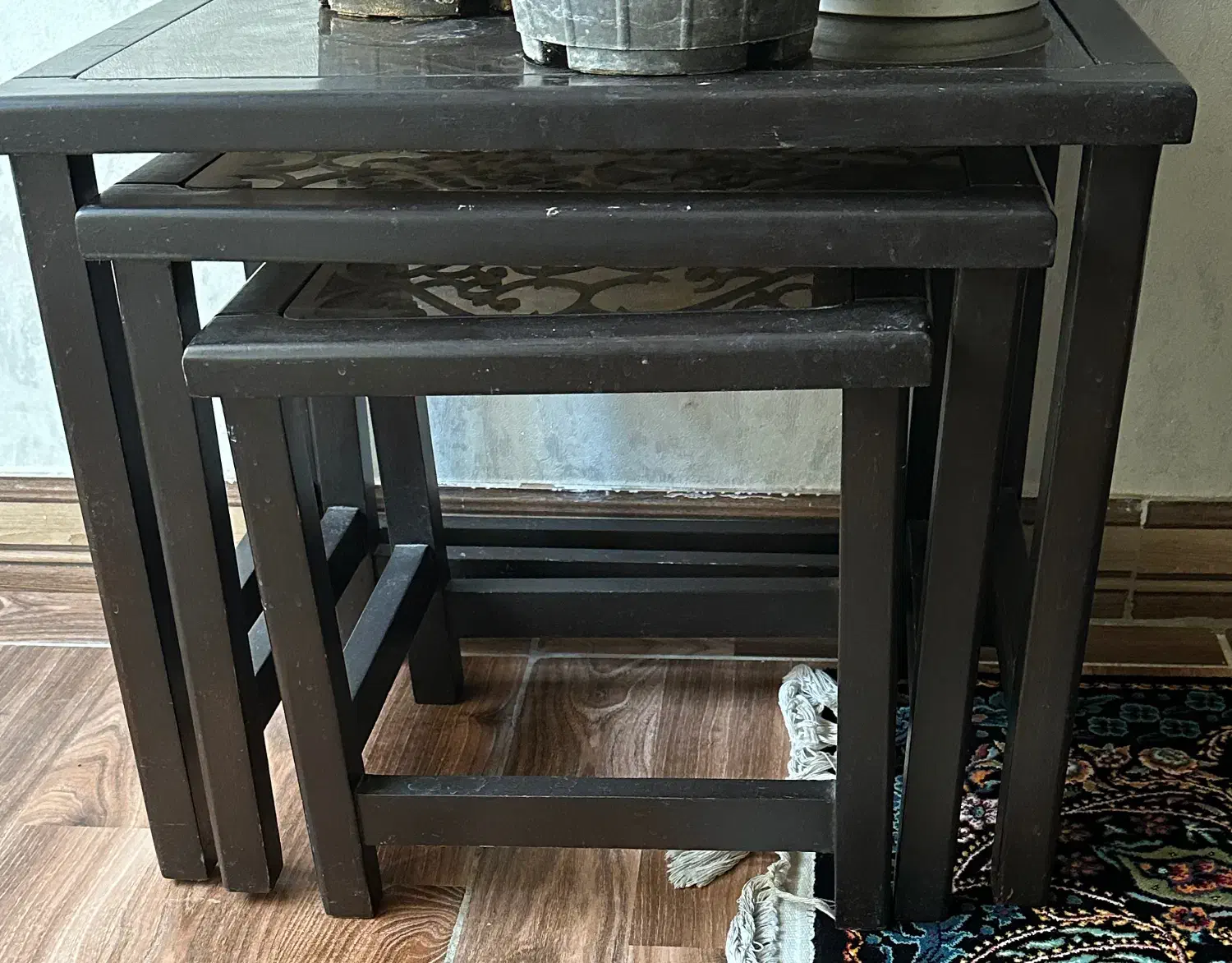 پا مبلی سه سایز چوب راش|مبلمان خانگی و میز عسلی|بندر ماهشهر, |دیوار