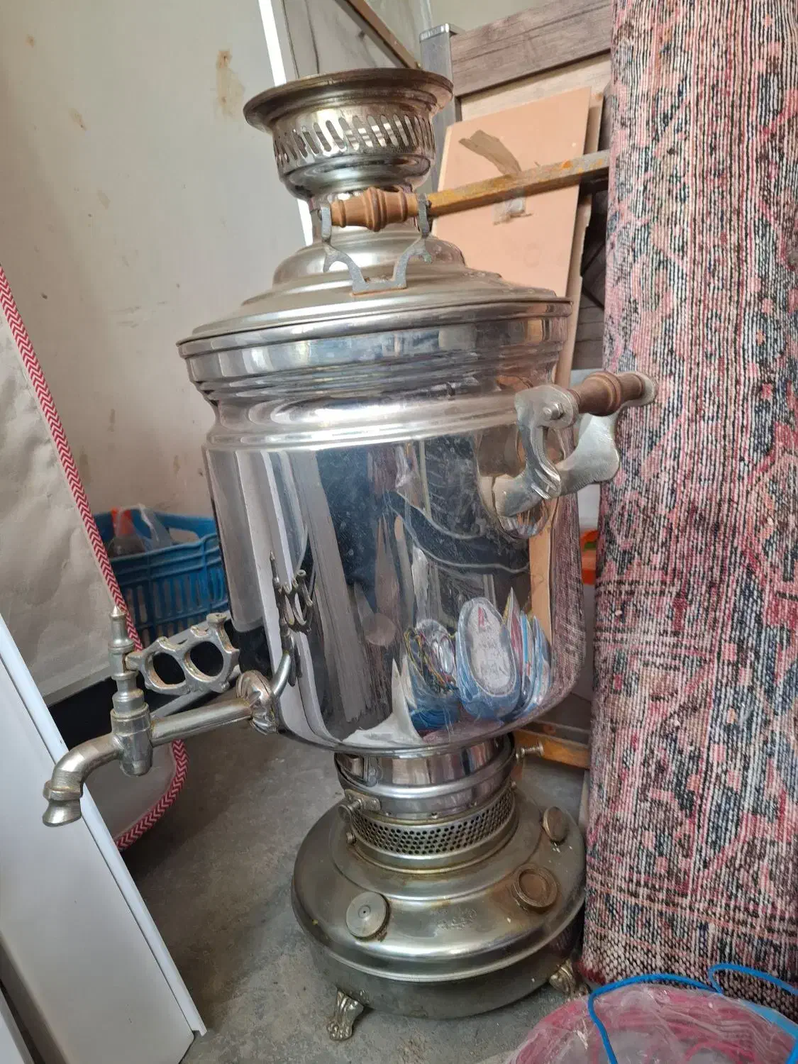 سماور استیل بزرگ 20 لیتری|سماور، چایساز، قهوهساز|خرمدره, |دیوار