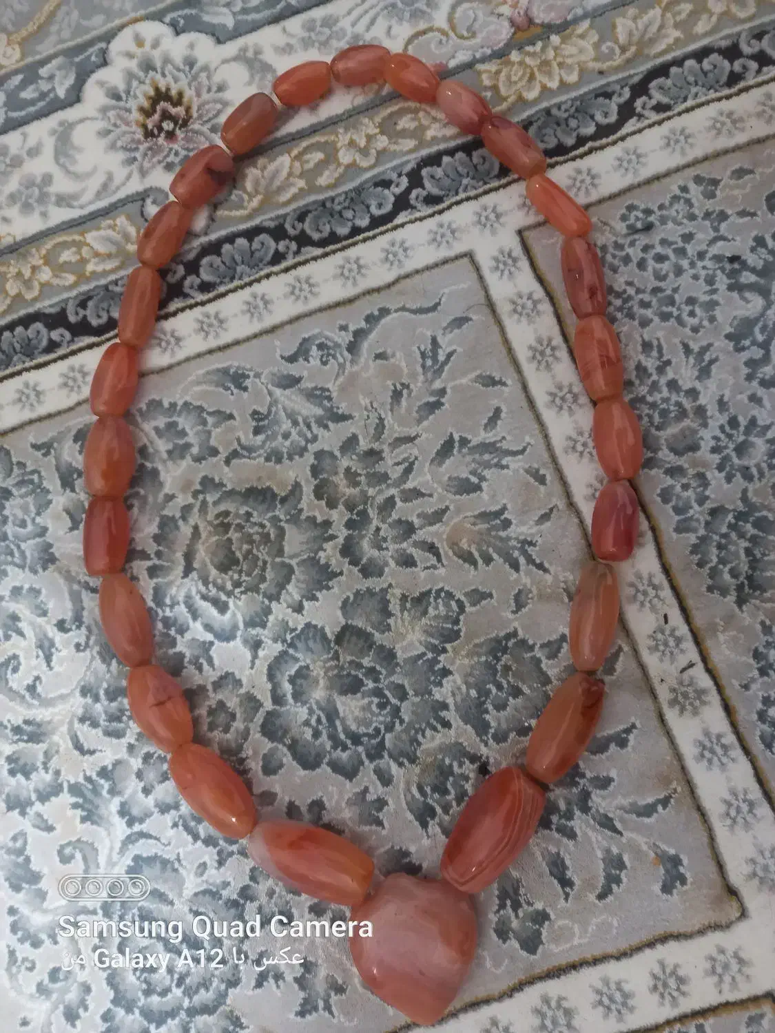 گردن بند عقیق قدیمی ...|کلکسیون اشیاء عتیقه|بجنورد, |دیوار