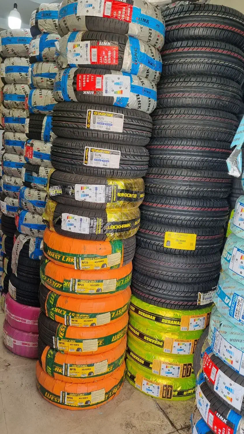 لاستیک اقساطی بدون پیش پرداخت|قطعات یدکی و لوازم جانبی|رباط‌کریم, رباط‌کریم|دیوار