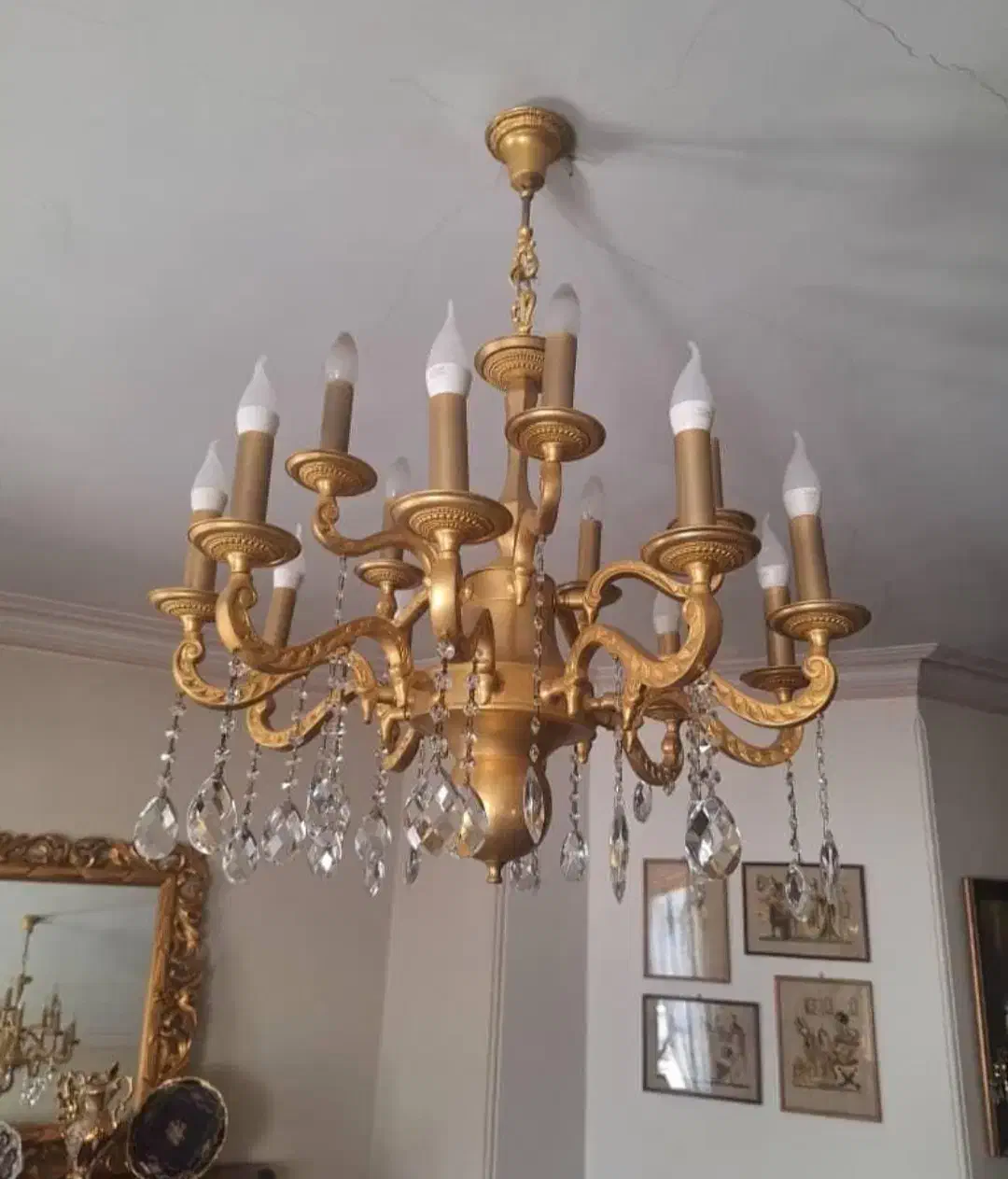 لوستر  و.  آیینه شمعدان ب|لوستر و چراغ آویز|تهران, جنت‌آباد مرکزی|دیوار