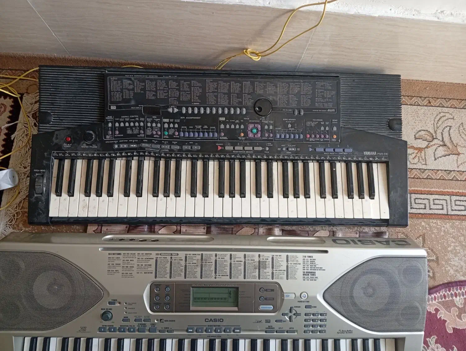 Yamaha510 Cacio900 دوتا ارگ قدیمی|پیانو، کیبورد، آکاردئون|شیراز, ماه فیروزان|دیوار