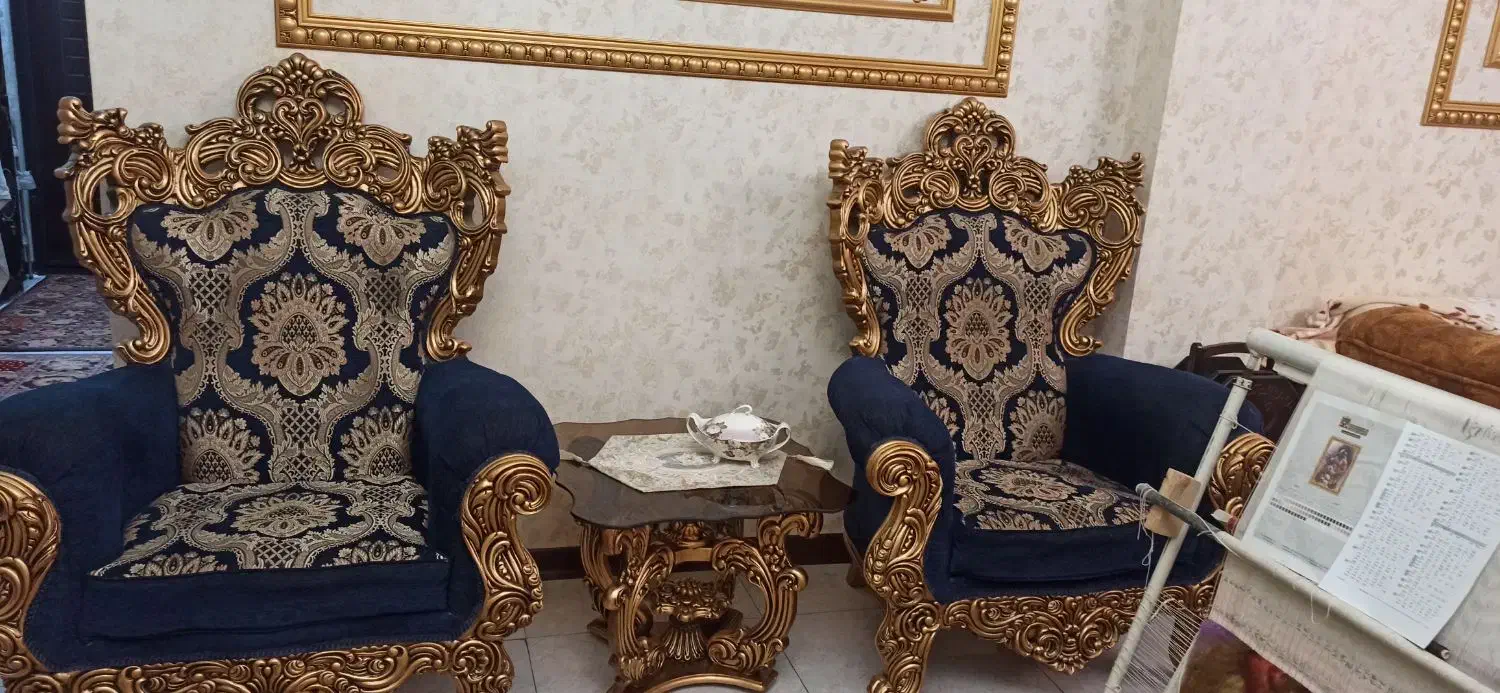 مبل استیل نه نفره همراه میز ناهار خوری|مبلمان خانگی و میز عسلی|قرچک, پارس سرام|دیوار