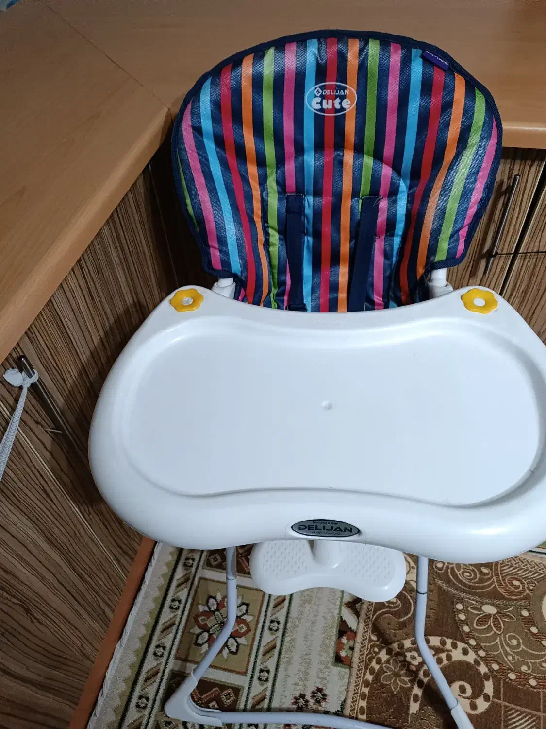 صندلی غذای کودک تاشو مارک دلیجان|اسباب و اثاث بچه|فولادشهر, C4|دیوار