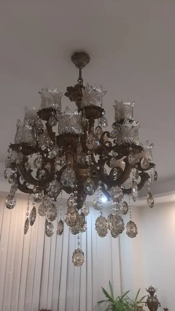 لوستر برنجی|لوستر و چراغ آویز|کرج, ساماندهی|دیوار