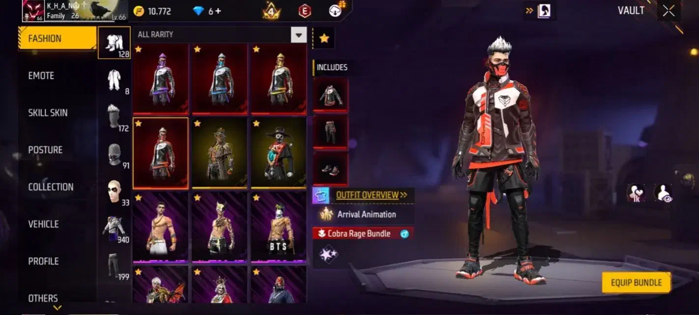 اکانت فری فایر لول ۶۶...|کنسول، بازی ویدئویی و آنلاین|کازرون, |دیوار