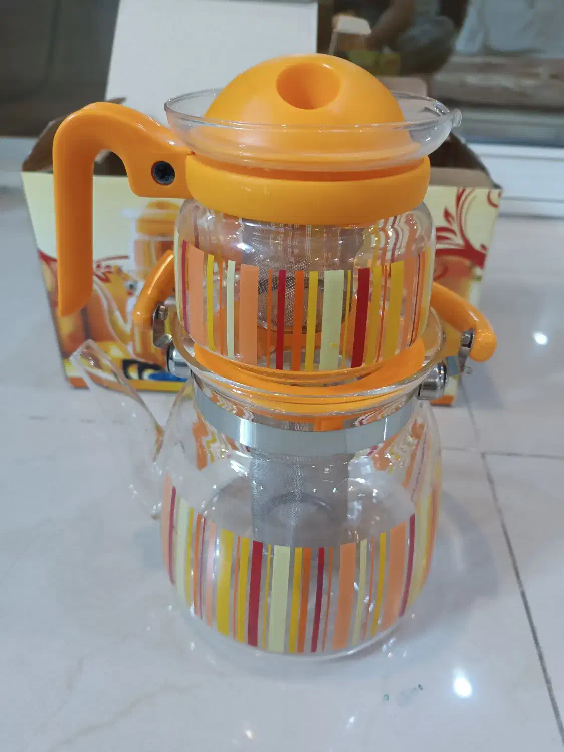 کتری و قوری پیرکس|سماور، چای‌ساز، قهوه‌ساز|اصفهان, خانه اصفهان|دیوار