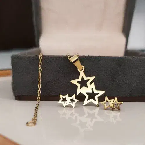 نیم ست استیل رنگ ثابت مدل ستاره|بدلیجات|اراک, |دیوار