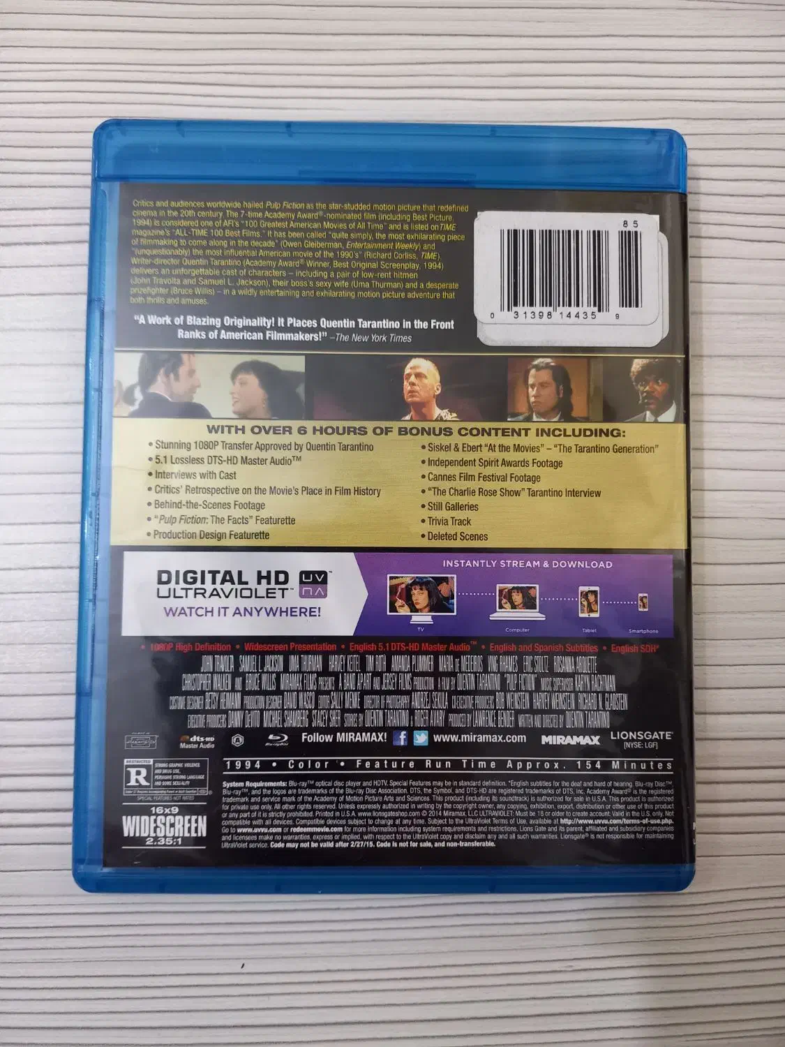 فیلم بلوری اورجینال pulp fiction bluray|فیلم و موسیقی|تهران, تهرانپارس غربی|دیوار