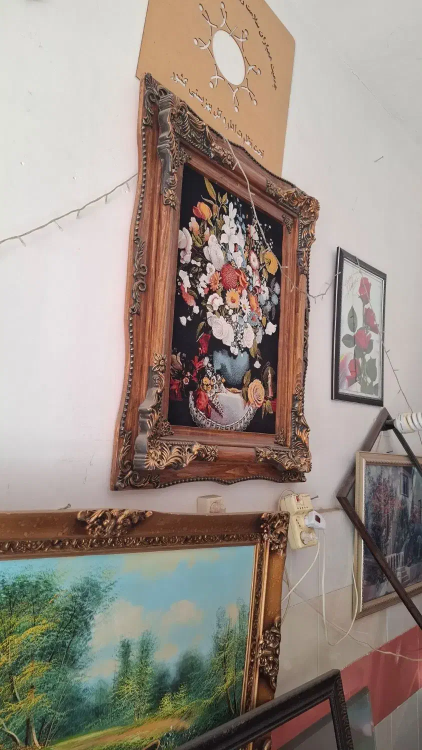 تعدادی تابلوفرش منظره زیر قیمت|تابلو فرش|اردبیل, |دیوار