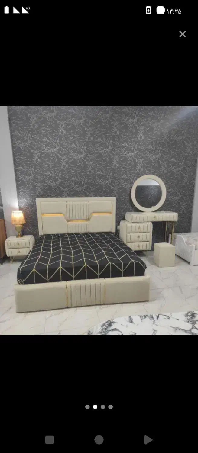 سرویس خواب تمام پارچه پاچلاقی|تخت و سرویس خواب|تبریز, |دیوار