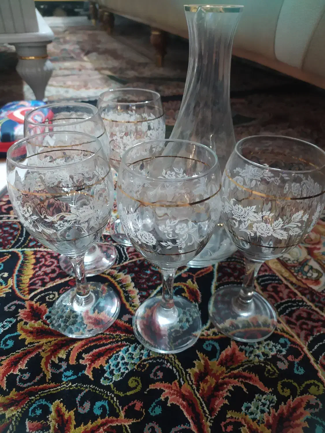 جام با پنج لیوان|ظروف سرو و پذیرایی|ملارد, |دیوار