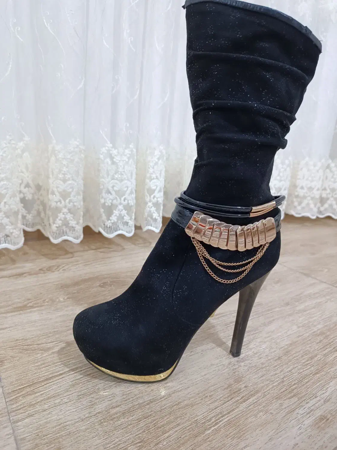 پوتین مجلسی لژدار سایز 40|کیف، کفش، کمربند|شاهین دژ, |دیوار