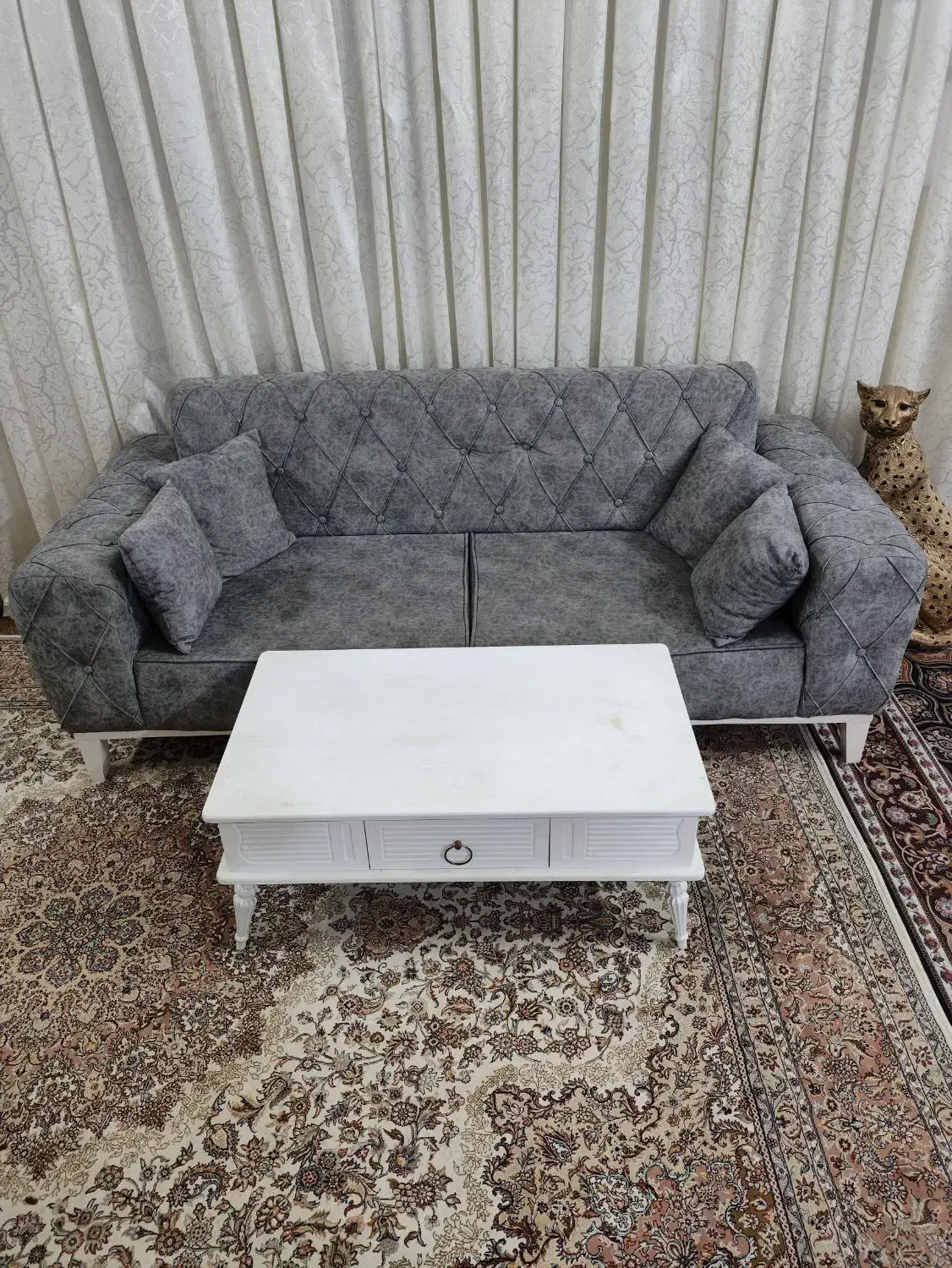 میز ناهارخوری ۶ نفره و مبل کاناپه ۳ نفره ست|مبلمان خانگی و میز عسلی|قم, امامزاده ابراهیم|دیوار