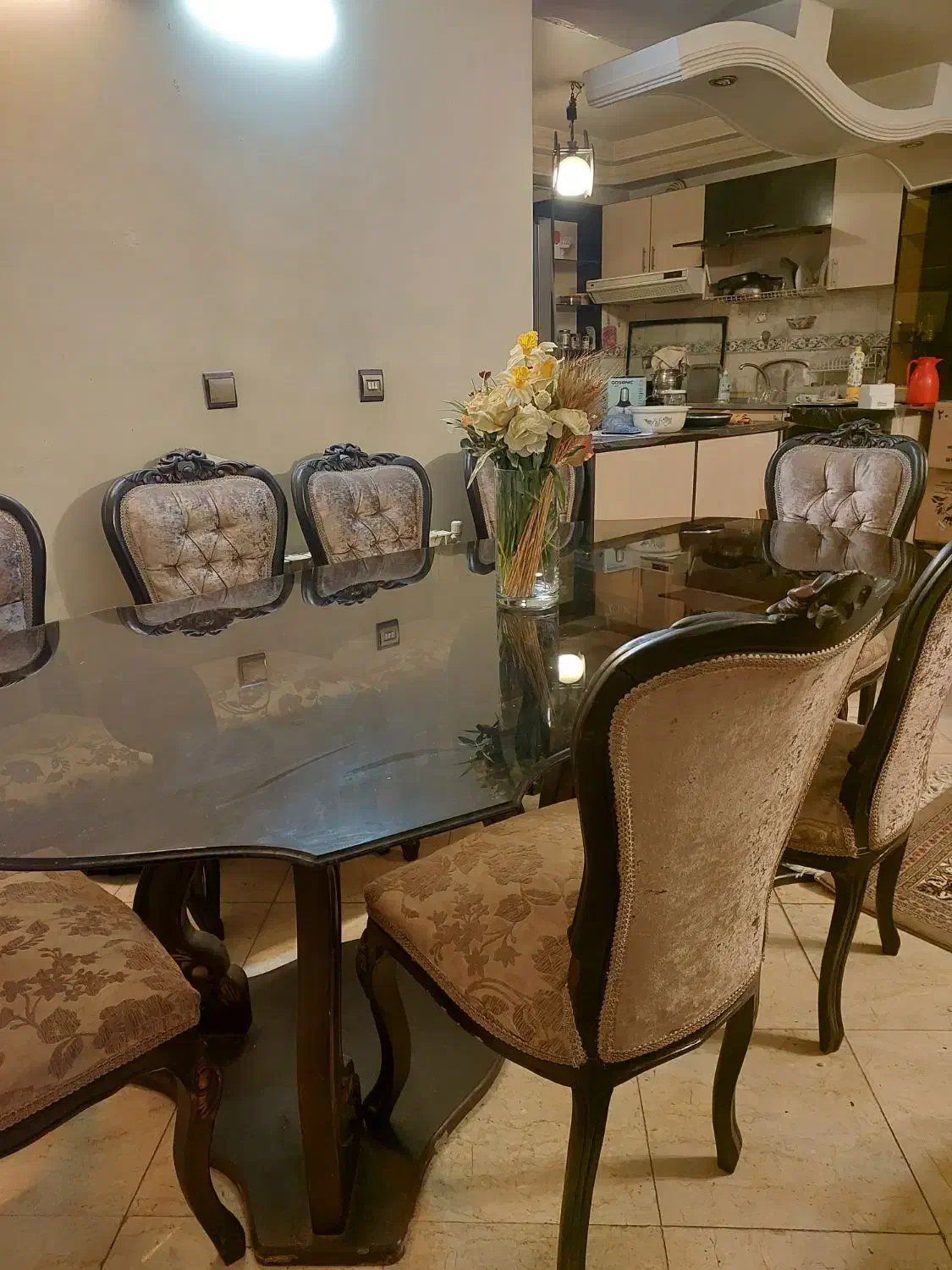 میز نهار خوری چوب راش|میز و صندلی غذاخوری|تهران, ارم|دیوار