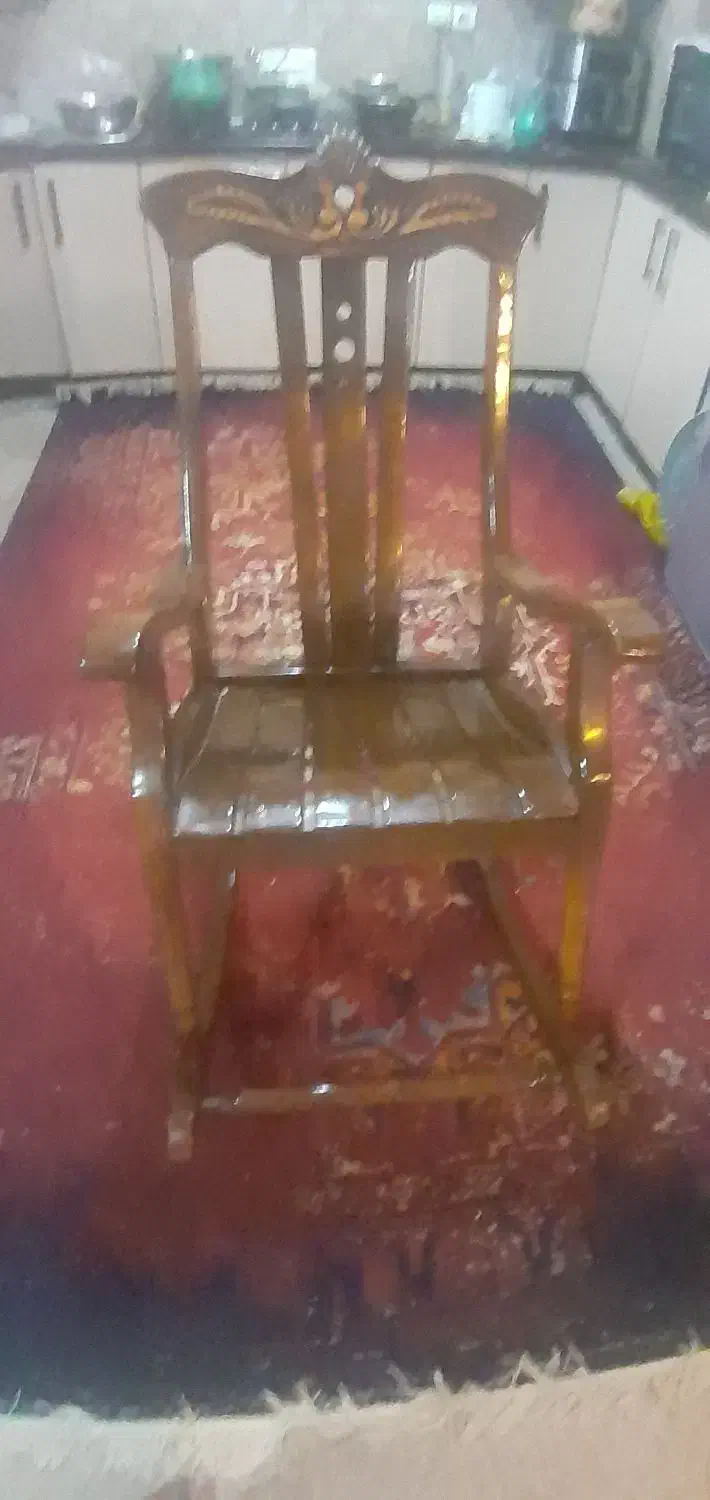 صندلی راحتی چوبی درحد نو|مبلمان خانگی و میز عسلی|اهواز, شهرک دانشگاه|دیوار