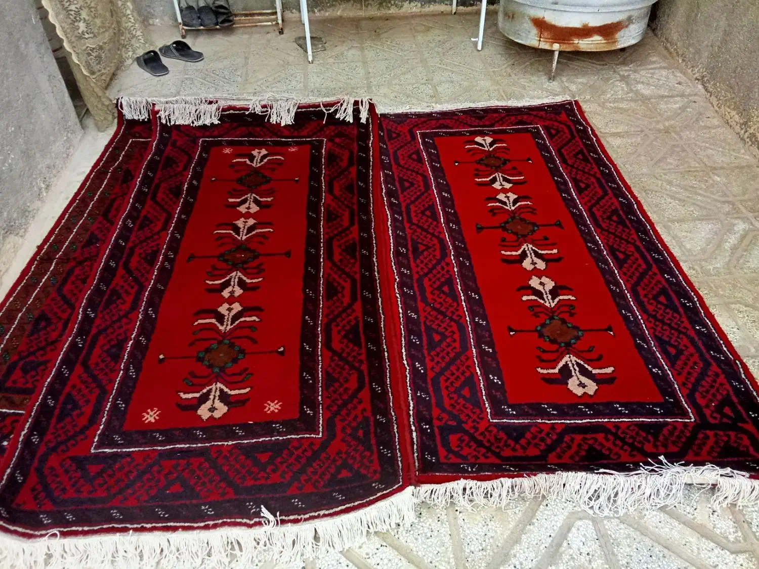 قالیچه دستباف|فرش|قائن, |دیوار