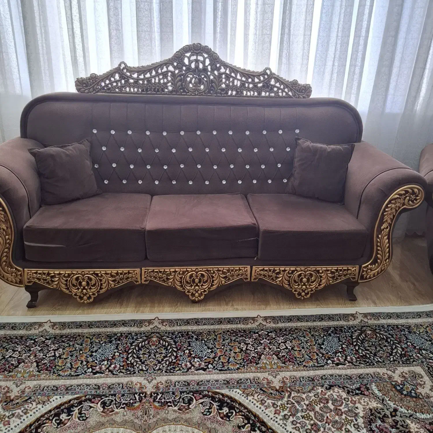 مبل راحتی ۱۰نفره|مبلمان خانگی و میز عسلی|نیشابور, کوی فرهنگیان|دیوار